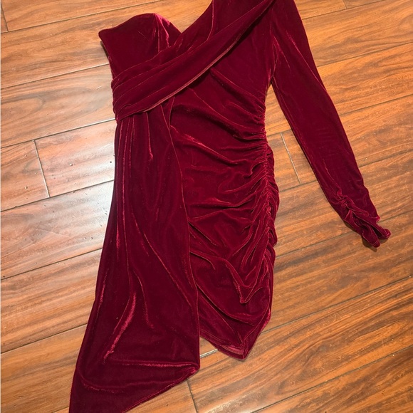 brown tiny yard butterfly midi dress Celena Maxi Dress | Burgundy Burnout | Womens main image 0